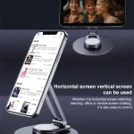 LK-T639 360 Degree Rotatable Foldable Magnetic Aluminum Alloy Desktop Phone Holder - Image 8