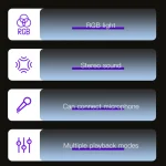 Yesido YSW19 Colorful RGB Portable Outdoor Bluetooth Speaker - Image 3