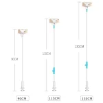 UBN-46 Regular Version Rotatable and Detachable Lazy Desktop Bedside Stand Mobile Phone Stand, Height: 90cm, 90cm Black, 90cm White - Image 2