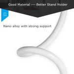 UBN-46 Regular Version Rotatable and Detachable Lazy Desktop Bedside Stand Mobile Phone Stand, Height: 90cm, 90cm Black, 90cm White - Image 4