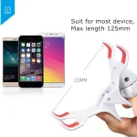 UBN-46 Regular Version Rotatable and Detachable Lazy Desktop Bedside Stand Mobile Phone Stand, Height: 90cm, 90cm Black, 90cm White - Image 6