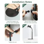 ZM17 Retractable Rotatable Outdoor Selfie Desktop Phone Stand for 4.6-7.8 inch Mobile Phones / Tablets, For 4.6-7.8 inch Phones White, For 4.6-7.8 inch Phones Black - Image 12