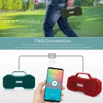 NewRixing NR-4500 Portable Wireless Bluetooth Stereo Speaker Support TWS / FM Function Speaker - Image 5