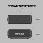 XDOBO 1983Plus IPX7 Waterproof Portable Outdoor Bluetooth Speaker Desktop Audio Subwoofer - Image 4