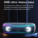 XDOBO BMTL BOSS IPX7 Waterproof Portable Wireless Bluetooth Speaker with RGB Colorful Light & TWS - Image 2
