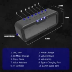 XDOBO Wake 1983 IPX7 Waterproof Portable Outdoor Wireless Bluetooth Speaker - Image 3