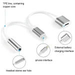 10cm 8 Pin Female & 3.5mm Audio Female to 8 Pin Male Charger Adapter Cable, Support All iOS System - Image 4