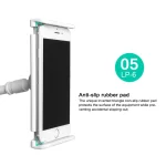 UBN-30 Classic Style Universal 360 Degrees Rotating Detachable Two-stage Lazy Bracket Mobile Phone / Tablet Desktop Bracket with Bilateral Pull Chuck, with Bilateral Pull Chuck White... - Image 5