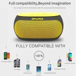 awei Y200 Wireless Bluetooth Speaker with Touch Buttons, Support Aux Line and TF Card, Y200 - Image 6
