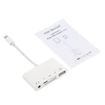 5 in 1  8 Pin to USB HUB And USB-C / Type-C And 3.5mm Earphone And SD And TF Card Reader - Image 4