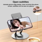 V269C 360 Degree Rotation Aluminum Alloy Desktop Phone Tablet Holder - Image 7
