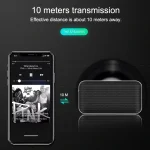 BT209 Outdoor Portable Ultra-thin Mini Wireless Bluetooth Speaker, Support TF Card & Hands-free Calling, Black, Silver - Image 11