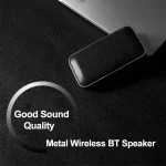 BT209 Outdoor Portable Ultra-thin Mini Wireless Bluetooth Speaker, Support TF Card & Hands-free Calling, Black, Silver - Image 8