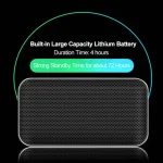 BT209 Outdoor Portable Ultra-thin Mini Wireless Bluetooth Speaker, Support TF Card & Hands-free Calling, Black, Silver - Image 10