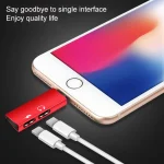 RC16 Dual 8 Pin Female to 8 Pin Male Key Shape Mini Portable Audio & Charge Adapter - Image 3