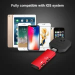 RC16 Dual 8 Pin Female to 8 Pin Male Key Shape Mini Portable Audio & Charge Adapter - Image 4