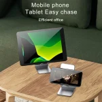 Universal Mobile Phone / Tablet PC Multifunctional Metal Desktop Stand with Makeup Mirror - Image 9