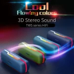 ZEALOT S55 Portable Stereo Bluetooth Speaker with Built-in Mic, Support Hands-Free Call & TF Card & AUX - Image 12