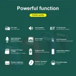 ZEALOT S42 Portable FM Radio Wireless Bluetooth Speaker with Built-in Mic, Support Hands-Free Call & TF Card & AUX - Image 8