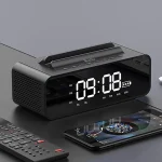 Oneder V06 Smart Sound Box Wireless Bluetooth Speaker, LED Screen Alarm Clock, Support Hands-free & FM & TF Card & AUX & USB Drive - Image 2