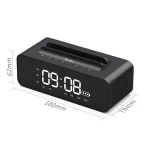 Oneder V06 Smart Sound Box Wireless Bluetooth Speaker, LED Screen Alarm Clock, Support Hands-free & FM & TF Card & AUX & USB Drive - Image 3