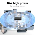 ZEALOT S30 Portable Heavy Bass Stereo Wireless Bluetooth Speaker with Built-in Mic, Support Hands-Free Call & TF Card & AUX - Image 4