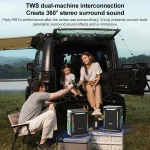 XDOBO SINOBAND Party 1981 300W Outdoor Portable TWS Bluetooth Speaker with LED Colorful Light - Image 7