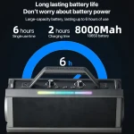 L202 Portable Outdoor Wireless Bluetooth Speaker Home Karaoke Speaker, Style: Single Mic - Image 5