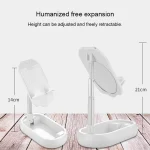 XC03 Telescopic Folding Mobile Phone Tablet Mirror Desktop Holder Bracket - Image 5