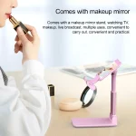 CH002 Universal Portable Foldable Mobile Phone Tablet Desktop Holder Bracket with Mirror - Image 8