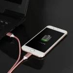 2 in 1 5V 2A Micro USB & 8 Pin to USB 2.0 Weave Style Magnetic Data Cable, Cable Length: 1.2m - Image 5