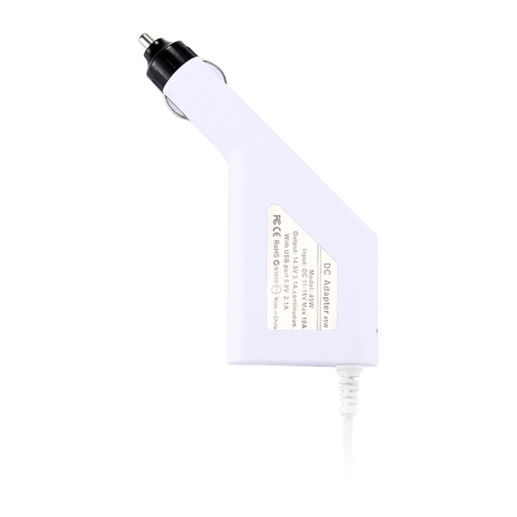 IP7P3694_2.webp 45W 14.5V 3.1A 5 Pin T Style MagSafe 1 Car Charger with 1 USB Port for Apple Macbook A1150 / A1151 / A1172 / A1184 / A1211 / A1370 , Length: 1.7m - Image 3