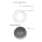 DC5V Input Diamond Qi Standard Fast Charging Wireless Charger, Cable Length: 1m, DC5V Black, DC5V - Image 7