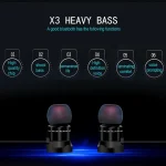 X3 Magnetic Absorption  Sports Bluetooth 5.0 In-Ear Headset with HD Mic, Support Hands-free Calls, Distance: 10m - Image 4