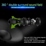 X3 Magnetic Absorption  Sports Bluetooth 5.0 In-Ear Headset with HD Mic, Support Hands-free Calls, Distance: 10m - Image 8