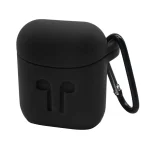 Portable Wireless Bluetooth Earphone Silicone Protective Box Anti-lost Dropproof Storage Bag with Hook for Apple AirPods 1/2 - Image 3