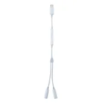 MH026 8 Pin Male to Dual 3.5mm Female Headphone Jack Wire Control Audio Adapter - Image 2