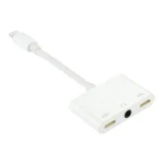 8 Pin Male to Dual 8 Pin Female & 3.5mm Female Audio Adapter