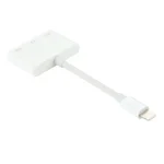 8 Pin Male to Dual 8 Pin Female & 3.5mm Female Audio Adapter - Image 2