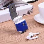 Creative Wireless Bluetooth Earphone PU Leather Protective Bag Anti-lost Storage Bag with Hook for Apple AirPods 1/2 (Earphone is not Included) - Image 6
