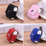 Creative Wireless Bluetooth Earphone PU Leather Protective Bag Anti-lost Storage Bag with Hook for Apple AirPods 1/2 (Earphone is not Included) - Image 2