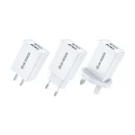 WK WP-U119 10W Dual USB Ports Travel Charger Power Adapter, US Plug - Image 2