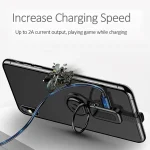 LXS08 8 Pin to 8 Pin + 3.5mm Audio Plug Ring Holder Fast Charging Adapter, 8 Pin + 3.5mm - Image 9