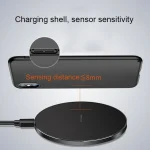GY-68 Ultra-Thin Aluminum Alloy Wireless Fast Charging Qi Charger Pad - Image 6