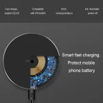 GY-68 Ultra-Thin Aluminum Alloy Wireless Fast Charging Qi Charger Pad - Image 9