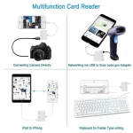3 in 1 Multi-function 8 Pin + 3.5mm + USB 3.0 OTG to 8 Pin Male Fast Charging & Music Audio & Card Reading Adapter - Image 4