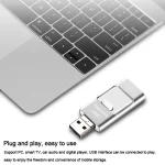 8GB USB 3.0 + 8 Pin + Mirco USB Android iPhone Computer Dual-use Metal Flash Drive, 8GB USB 3.0 - Image 7