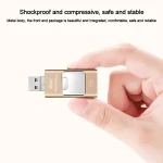 32GB USB 3.0 + 8 Pin + Mirco USB Android iPhone Computer Dual-use Metal Flash Drive, 32GB USB 3.0 - Image 6