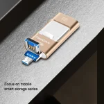 64GB USB 3.0 + 8 Pin + Mirco USB Android iPhone Computer Dual-use Metal Flash Drive, 64GB USB 3.0 - Image 13