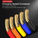 CAFELE 3 In 1 8 Pin + Micro USB + Type-C / USB-C Charging Data Cable, Length: 1.2m - Image 13